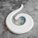 Axyaa White Ceramic Sushi Dessert Plate | Molecular Cuisine Display Specialty Tableware