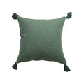 45x45cm Yellow Linen Cushion Cover Boho Chic Decorative Throw Pillow Cover for Sofa - Axyaa