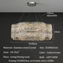 Axyaa Crystal Chandelier - Elegant Light Luxury Style for Living Room, Hall, Restaurant