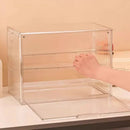 Axyaa Doll Storage Box: Multitier Display Case with Lid for Dustproof Collectibles