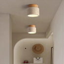 Axyaa Travertine Stone Ceiling Lamp Chandelier for Home Living Room Dining Room