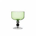 Axyaa Short Stem Heat Resistant Wine Glass in Contrasting Colors, 250ml