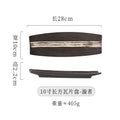 Axyaa Sushi Plate Set Ceramic Tableware BBQ Dim Sum Creative Strip Dish