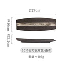 Axyaa Sushi Plate Set Ceramic Tableware BBQ Dim Sum Creative Strip Dish