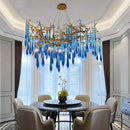 Axyaa Crystal Pendant Lamp for Living Room, Bedroom, Dining Room, and Bar Counter