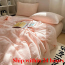 Axyaa Summer Double-Layer Yarn Xia Liang Quilt Set - 4-Piece