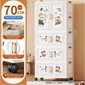 Axyaa 70cm Cartoon Storage Box with Rolling Wheels - Bedroom/Living Room Organization