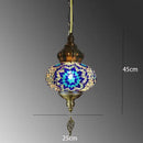 Axyaa Handmade Mosaic Glass Pendant Light for Bedroom, Bar, Kitchen Island