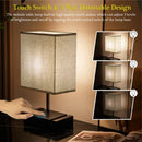 Axyaa Touch Control Desk Lamp with USB & Type-C Charging Ports
