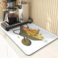 Axyaa Cute Turkey Pumpkin Kitchen Coasters Absorbent Non-Slip Thanksgiving Mat