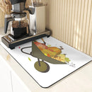 Axyaa Cute Turkey Pumpkin Kitchen Coasters Absorbent Non-Slip Thanksgiving Mat