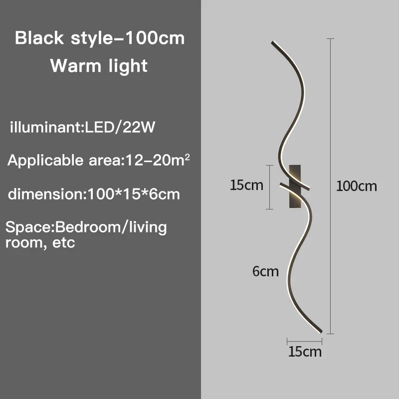 Axyaa LED Wall Sconce Minimalist Bedroom Bedside Light Fixtures