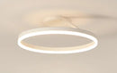 Axyaa Nordic Ring Ceiling Chandelier: White/Black LED Light for Bedroom, Kitchen, Dining Room