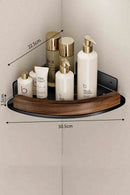 Axyaa Triangular Wall Mounted Corner Shelf - Bathroom & Kitchen Organizer Rack