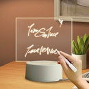 Axyaa 3D Night Light with Erasable Whiteboard, DIY Decorative Lighting and Reusable Handwriting
