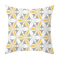 Axyaa Yellow Floral Geometric Pillowcase for Home Decor
