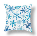 Axyaa Blue Ornament Pillowcase: Festive Home Decor Cushion Cover for Christmas & New Year