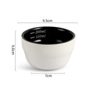 Axyaa Ceramic Espresso Measuring Cup with Scale and Spoon