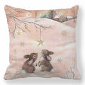 Axyaa Merry Christmas Pillowcase Cushion Cover for Festive Home Decor