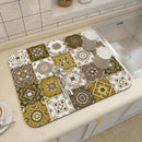 Ethnic Printed Coffee Draining Mat by Axyaa: Super Absorbent & Quick Drying Rug