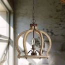 Axyaa Vintage Wood Chandelier for Home Dining Room Kitchen Cafe Bar