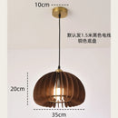 Axyaa Walnut Wood Chandelier Pendant Light for Bedroom & Dining Room