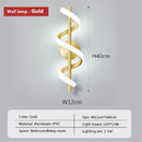 Axyaa LED Pendant Light: Modern Bedroom Hanging Lamp Fixture - Gold Black