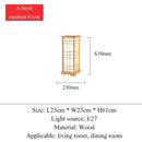 Axyaa Solid Wood Floor Lamp LED for Living Room, Bedroom & Dining Table