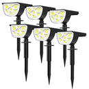 Axyaa Solar Spotlights Waterproof Outdoor Landscape Wall Lights