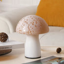 Axyaa Cream Mushroom LED Desk Lamp for Bedroom and Living Room