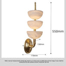 Axyaa Luxury Marble Copper Wall Lamp for Bedroom Living Room Dining Room