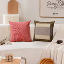 Axyaa Embroidery Pillow Cover 45x45cm Soft Cozy Square Home Decoration