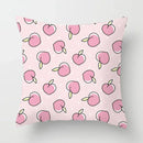 Peachy Pink Pattern Cushion Cover 45X45CM for Sofa Decor by Axyaa