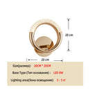 Axyaa Modern Crystal LED Wall Light for Home Decor - Round Oval Indoor Sconce