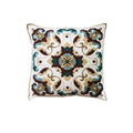 Axyaa Ethnic Floral Embroidered Canvas Cotton Pillow Cover 30x50cm