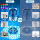 Axya Crystal Table Lamp: Remote Control Touch Light Projector for Bedroom