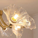 Axyaa Nordic Glass Flower Pendant Light for Home Decor and Restaurant Ambiance
