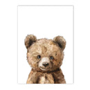 Teddy Bear Nursery Wall Art Print Canvas Painting Kids Room Decor Axyaa