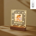 Custom Portrait Acrylic Lamp with Song & Photo for Axyaa Couples Gift