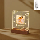 Custom Portrait Acrylic Lamp with Song & Photo for Axyaa Couples Gift