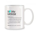 Axyaa Women's Shit Show Supervisor Mug - Funny Coworker Team Manager Gift