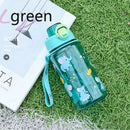 Axyaa Kids Animal Straw Cup - 600ML Plastic Water Bottle