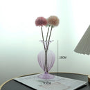 Axyaa Glass Vase Art Decor for Home Living Room Flower Arrangement