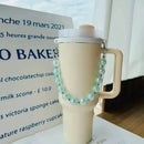 Axyaa Beads Tumbler Handle Strap: Kawaii Water Bottle Sling Holder