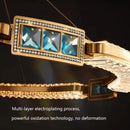 Axyaa Highend Crystal Chandelier LED Luxury Pendant Lamp for Home Decor