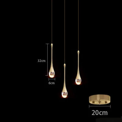 Axyaa Bubble Crystal Pendant Lights: Elegant Indoor Hanging Lamp for Home Decor
