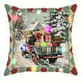 Axyaa Christmas Nutcracker LED Light Luminous Pillowcase for Festive Home Decor & Gifting