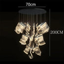 Axyaa Nordic Stair Chandelier Living Room Dining Pendant Ceiling Light
