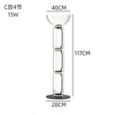 Axyaa Nordic LED Glass Floor Lamp: Modern, Bright, Heavy, Indoor Lighting for Living Room
