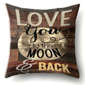 Axyaa Nordic Pillowcase Set - Simple Letter Design for Home, Hotel, Car Decoration